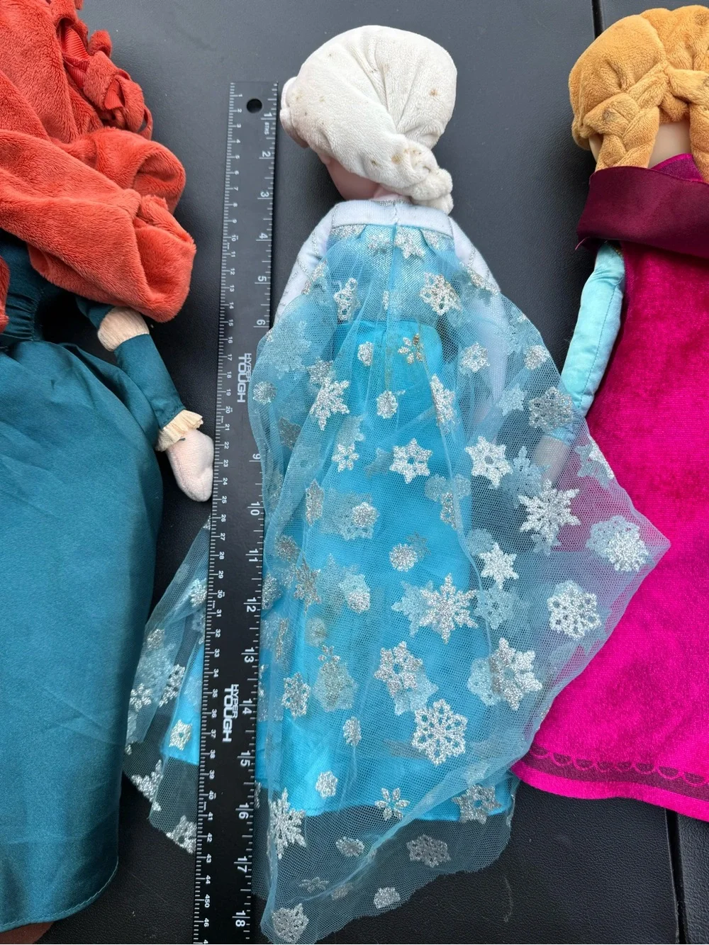 Disney Princess Plush Dolls Set -elsa, ana, and brave character